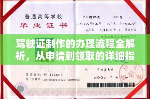 仁布驾驶证制作的办理流程全解析，从申请到领取的详细指南