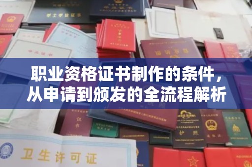 仁布职业资格证书制作的条件，从申请到颁发的全流程解析